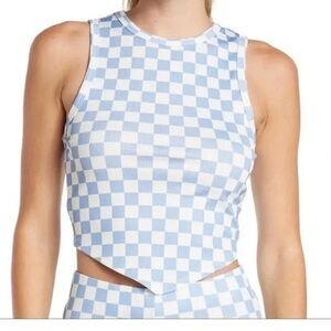 Elodie Checkered Crop Top